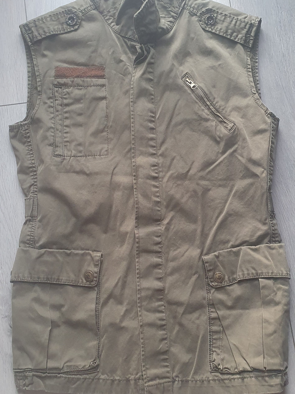 Maison Scotch Military Style Utility Vest